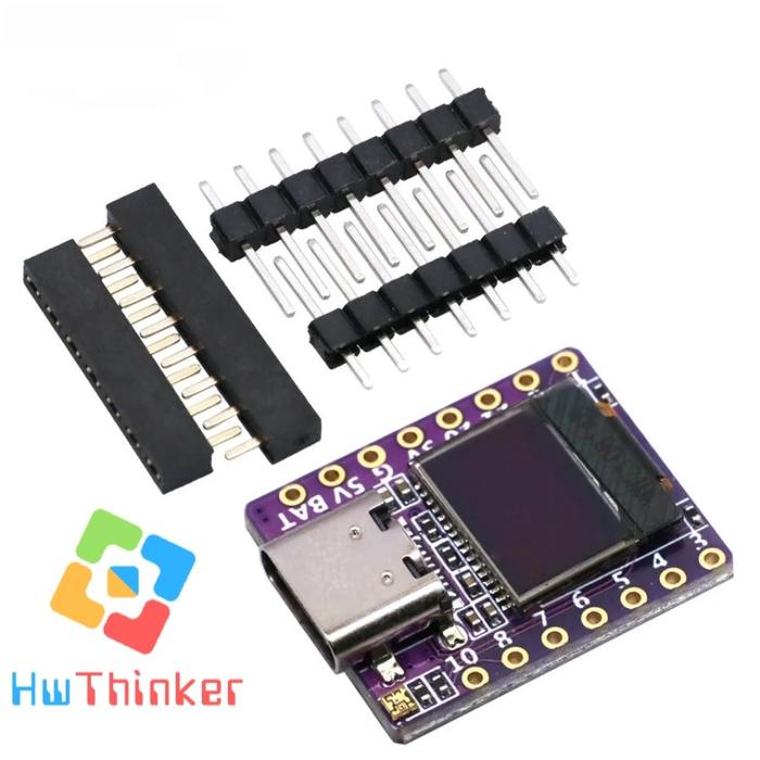 Gambar ESP32-C3 RISC-V WIFI Bluetooth BLE 5.0 LCD 0.42 inch Board - ESP32-C3 dari HwThinker undefined Tokopedia