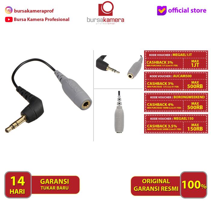 Jual RODE SC3 3.5mm / SC-3 3.5mm TRRS Adapter Cable GARANSI RESMI ...