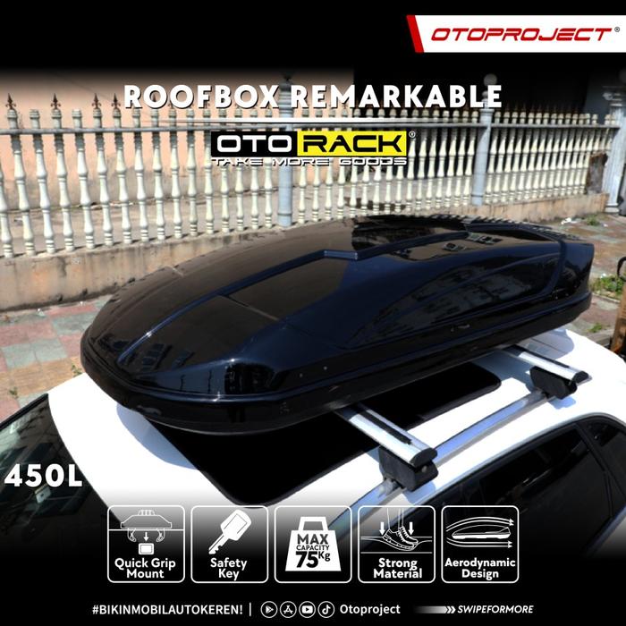 Jual Roof Box Roofbox Bagasi atas OTORACK model Remarkable 450L
