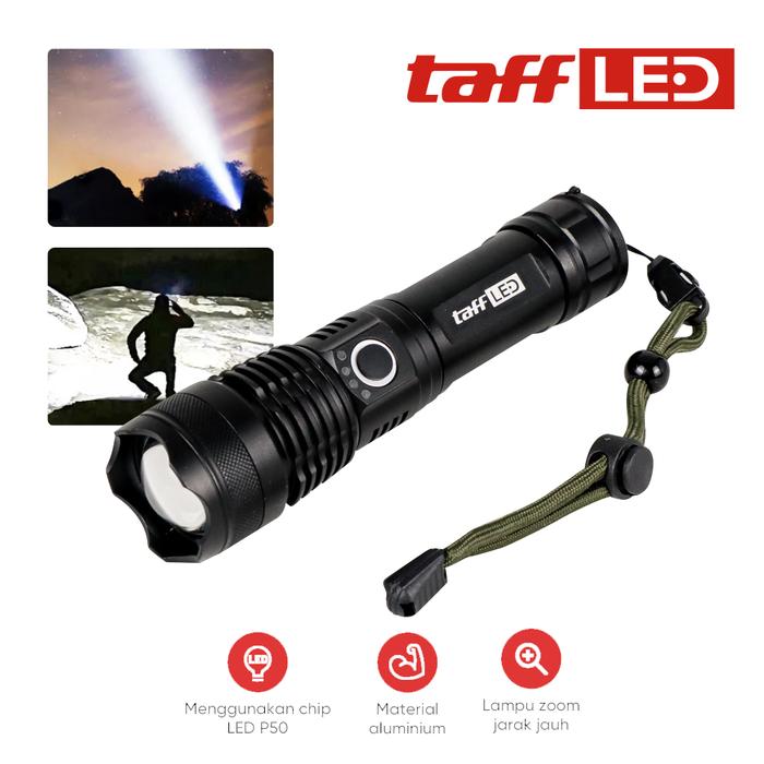 Gambar senter led torch hunting xm lumens 65000 Led Super Terang - P50 Zoom dari EnggalTelas undefined Tokopedia