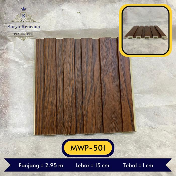 Gambar Wall Panel WPC Tipe MWP. 501-502 / Modern WPC / Interior Dinding 3D - MWP-501 dari Kencana Plafon PVC Bandung undefined Tokopedia
