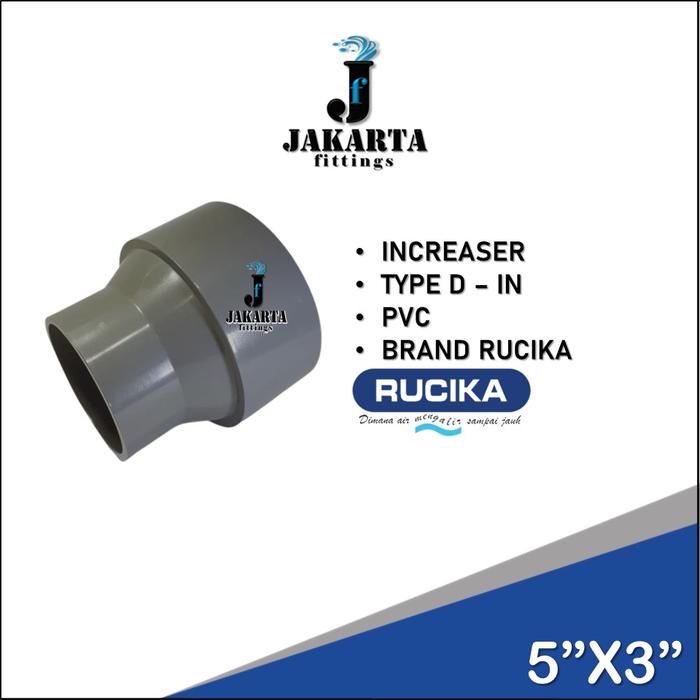 Gambar INCREASER PVC TYPE ( D - IN ) BRAND RUCIKA SIZE 1-1/2"X1-1/4" TO 8"X6" - 5"X3" dari JAKARTA Fittings undefined Tokopedia