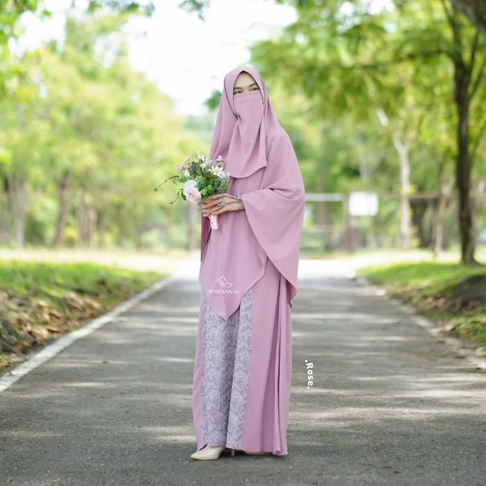Gambar gamis samira set khizaanah sunnah - rose, S dari vv collection 32 undefined Tokopedia