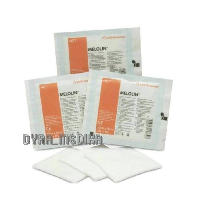 Gambar MELOLIN 10 X 10CM / KASA TIDAK LENGKET PADA LUKA / FORM KASA LUKA dari DYRA_MEDIKA undefined Tokopedia