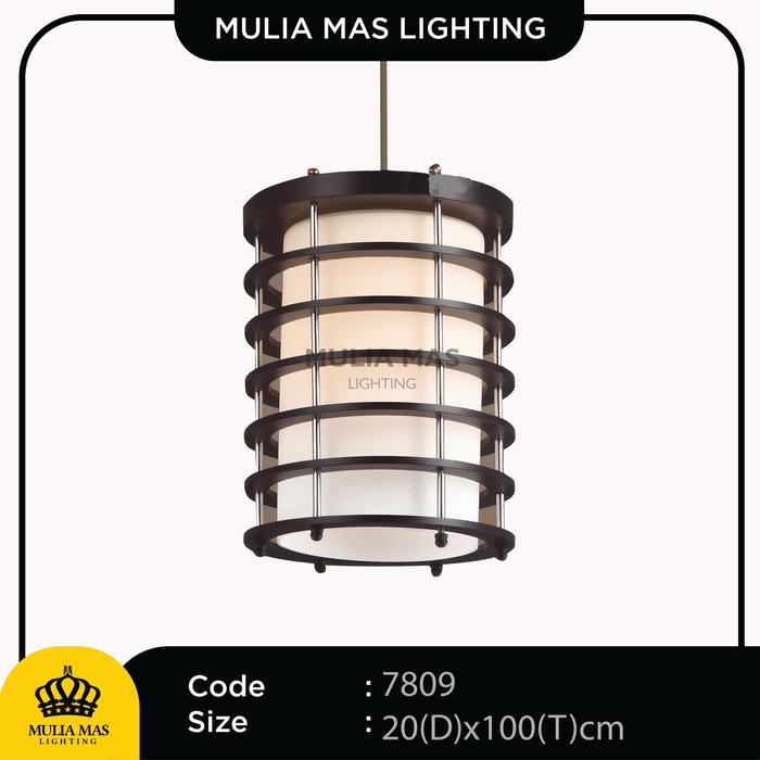Gambar Lampu Gantung Model Lampion Minimalis Hias Ruang Makan 7810 - Muliamas - SCP-7809-1 dari Mulia Mas Lighting_NEW undefined Tokopedia