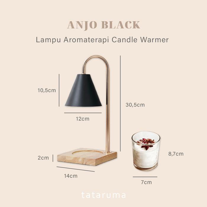 Gambar ANJO - Lampu Aromaterapi Candle Warmer - BLACK LAMP ONLY dari tataruma.co undefined Tokopedia