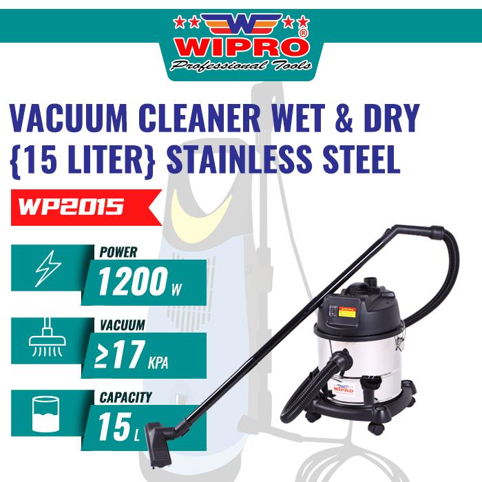 Gambar WIPRO Vacuum Cleaner (S.Steel) Wet&Dry WP2015 dari wiproshop undefined Tokopedia