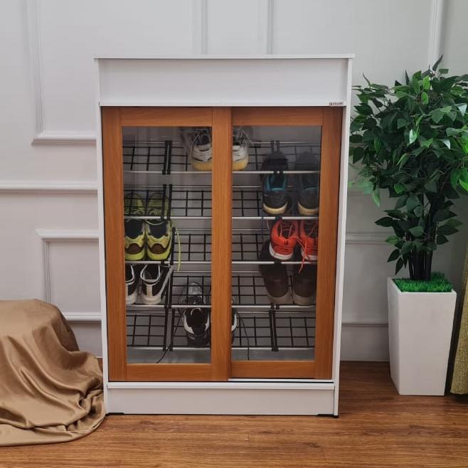 Gambar RAK SANDAL KACA RAK SEPATU LEMARI SANDAL LEMARI SEPATU HUGA 4700 425 - PINTU SLIDING C dari ALFATWIN undefined Tokopedia