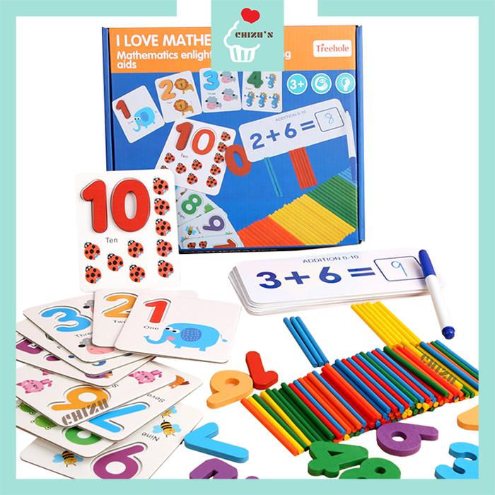 Gambar I Love Mathematics Stik Matematika Belajar Berhitung Angka Treehole dari Chizu Corner undefined Tokopedia