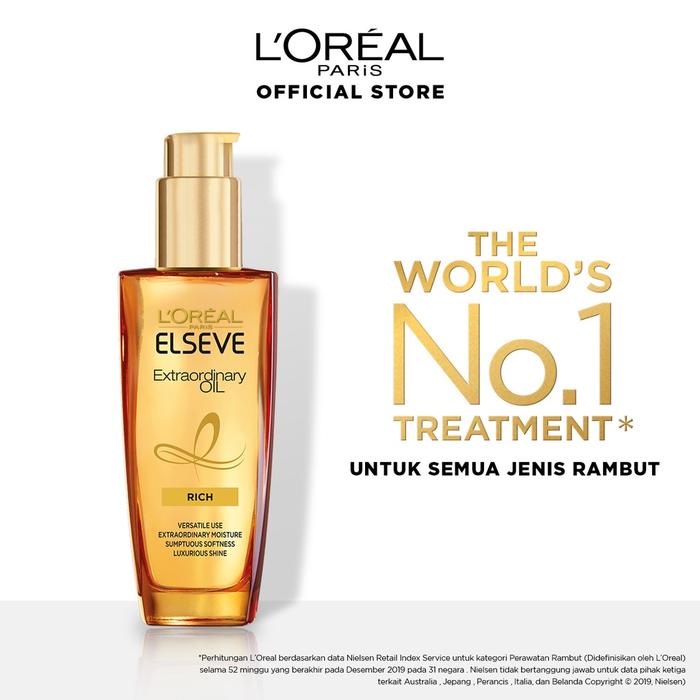 Gambar Loreal Extraordinary Oil Floral Hair Serum - Gold dari Mellooshop undefined Tokopedia