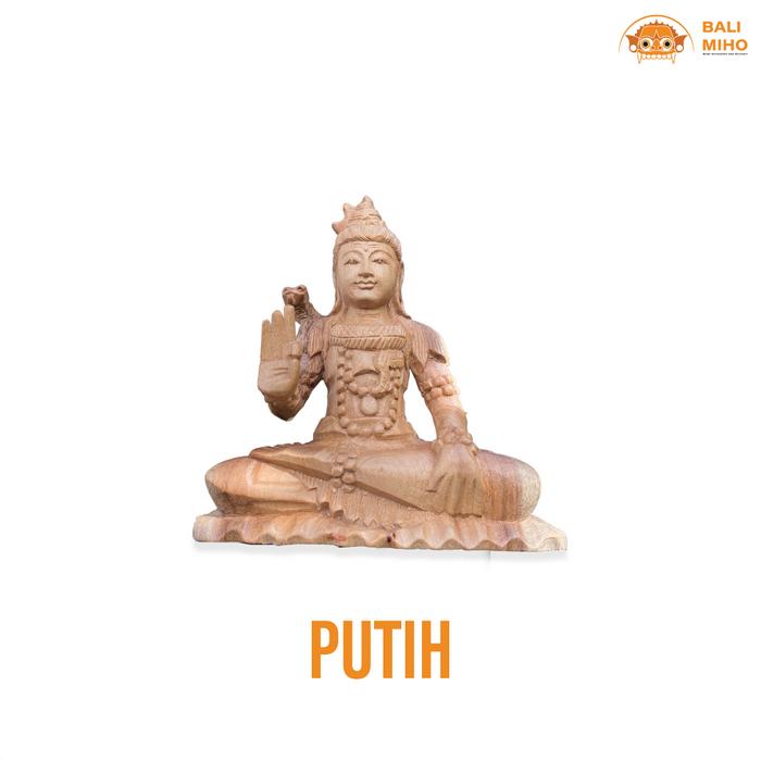 Gambar Patung Dewa Siwa Kayu 20 cm - Patung Dewa Shiva - Patung Mahadewa - Putih dari Bali Miho undefined Tokopedia