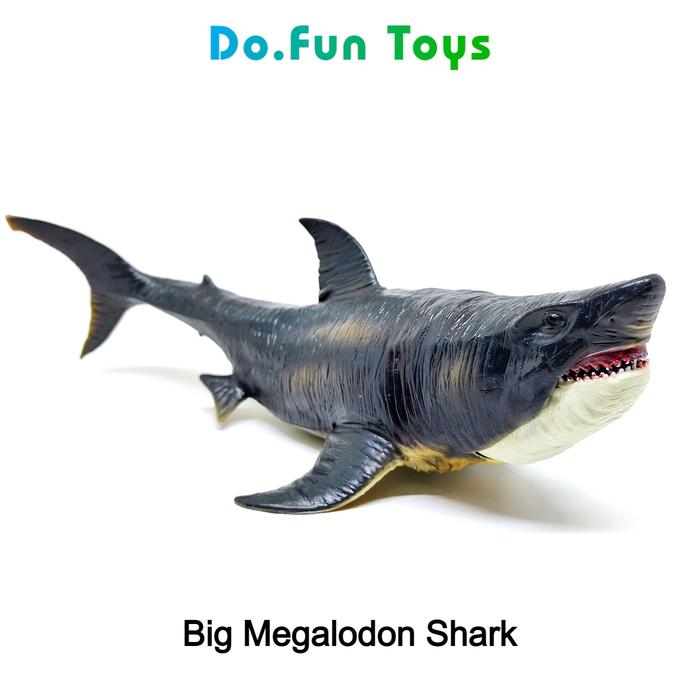 Gambar Dinosaurus Jurassic Park Megalodon Shark Figure - Big Megalodon dari DO.FUN TOYS undefined Tokopedia