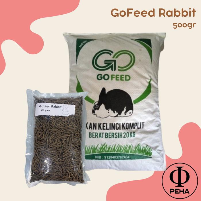 Gambar GoFeed Rabbit Pakan Kelinci Pelet Kelinci Go Feed Makanan Kelinci - 500 gram dari Toko Peha undefined Tokopedia