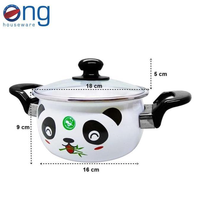 Gambar DISKON PANCI ENAMEL HELLO PANDA MASPION 18 CM HELLOPANDA 18 CM dari klontong12727 undefined Tokopedia