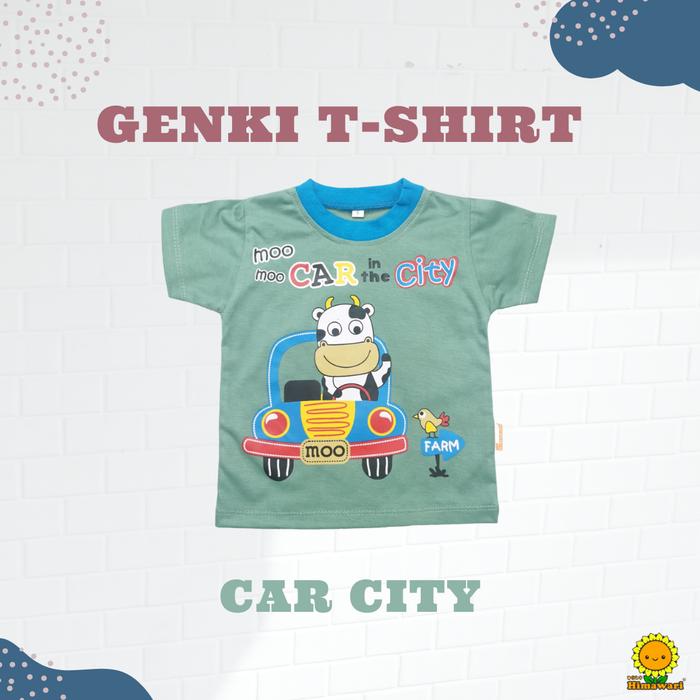 Gambar Himawari Baju Kaos Anak Premium Katun T-Shirt Unisex - BAGIAN 1 - CAR CITY, S (1 TAHUN) dari Himawari baby shop undefined Tokopedia