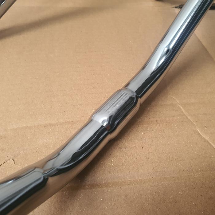 Gambar Stir Stang Setir Sepeda Jengki Minion Minitrek Jadul Chrome Kumis - Chrome dari Vita Bike undefined Tokopedia