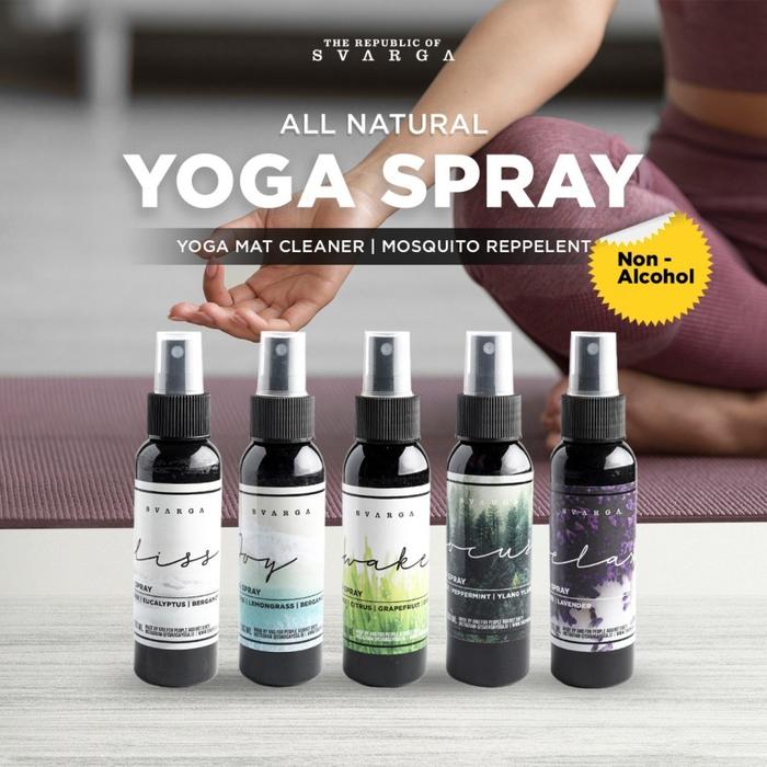 Gambar Yoga Spray SVARGA 100ML Natural Anti-Bacterial untuk Yoga Mat - Spray Yoga, Focus dari SVRG Store undefined Tokopedia
