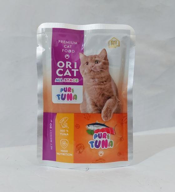 Gambar ORI CAT Pouch 80GR Sachet Makanan Basah Kucing Wet Food ORICAT SASET - TUNA dari Fuzita Hobbies undefined Tokopedia