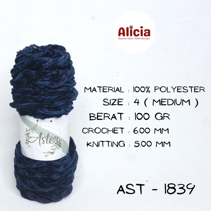 Gambar KATALOG - Benang Rajut Bludru Aster / Velvet Knitting Yarn Part 3 - 1839 dari AliciaYarns undefined Tokopedia