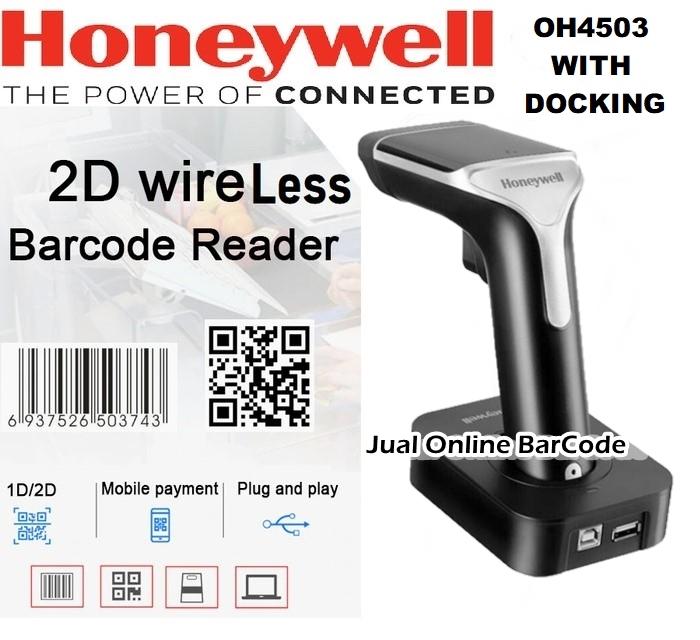Gambar 2D Barcode Scanner Wireless Honeywell OH4502 1D/2D with Dongle OH-4502 dari JUAL ONLINE BARCODE undefined Tokopedia