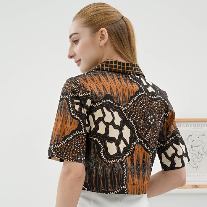 Gambar Atasan Batik Wanita / Baju Batik Crop Top / Batik Modern - 316 - ALI 316, Jumbo dari Milovalice undefined Tokopedia