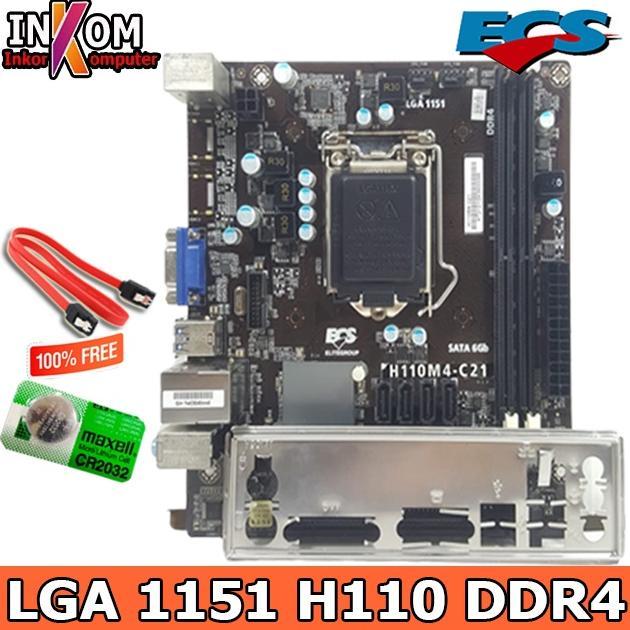 Gambar Mainboard Mobo Motherboard Intel Socket LGA 1151 H110 Onboard - H110 ECS MINI dari store home 92 undefined Tokopedia