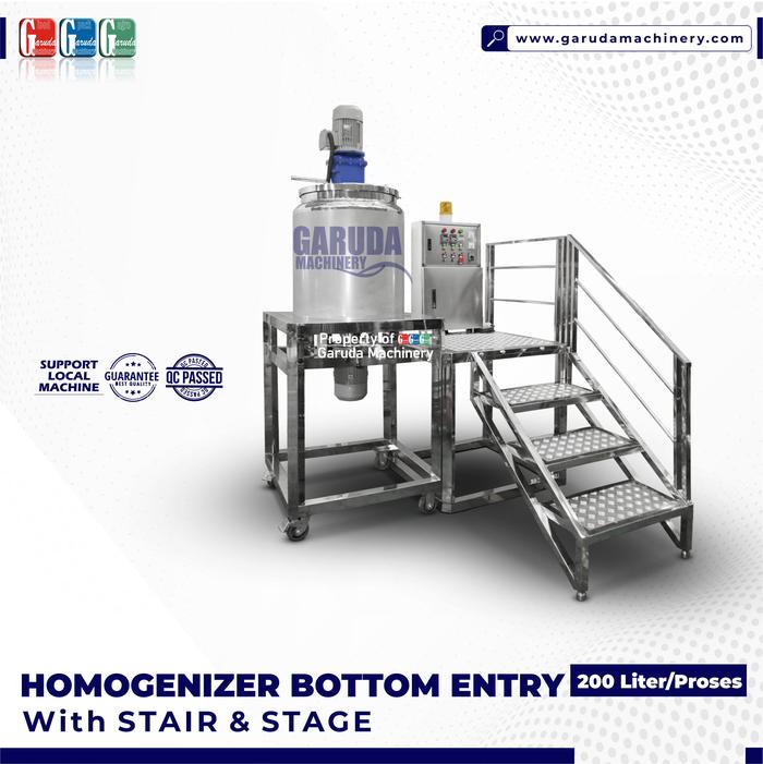 Jual Mesin Mixing Sabun 200 Liter - Homogenizer Bottom Entry Single ...