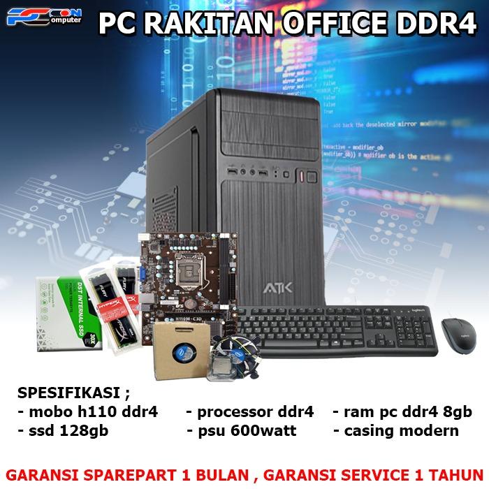 Gambar Pc Rakitan Komputer Office Gaming DDR4 Core i3/PC Rakitan Desain - Rakit Only dari PC ON COMPUTER undefined Tokopedia