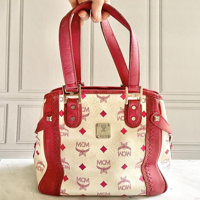 MCM 人気ピンク色の トートバッグ セット