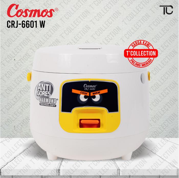 Gambar Cosmos Rice Cooker Mini Cosmos Harmond CRJ 6601 0.8 Ltr Magic Com - Putih dari T'Collection undefined Tokopedia