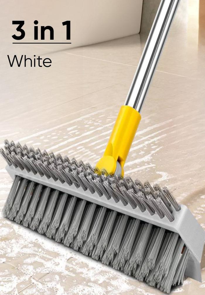 Gambar Sikat Lantai Kamar Mandi Gagang Panjang Pembersih Lantai Wiper -100603 - 100603WHITE dari Dailyhomesshop undefined Tokopedia