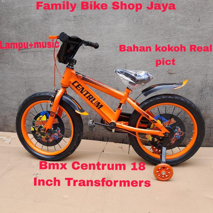 Gambar Sepeda Anak Bmx Centrum 18 Inch Transformers musik - Biru dari Toko Sepeda Orbit Bike undefined 4 Tokopedia