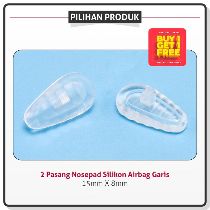 Gambar Nosepad Repair Kit Kacamata Bantalan Penyangga Hidung Silikon A003 - Airbag Garis, Buy1Get1 dari Colore.in Eyewear Kota Administrasi Jakarta Pusat Tokopedia