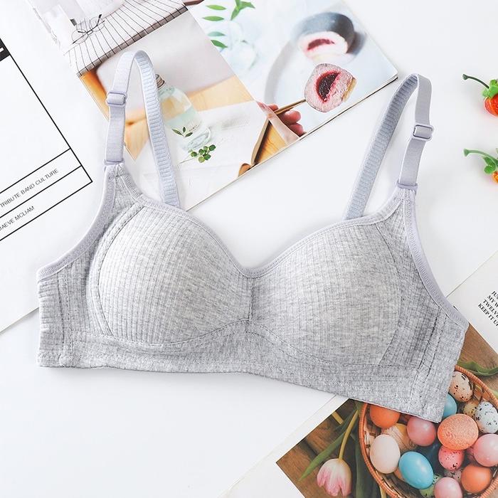 Gambar BH Wanita Bra Wanita Busa Tipis Tanpa Kawat Bahan Katun - Abu Tua, 38 dari YDP Collection undefined Tokopedia