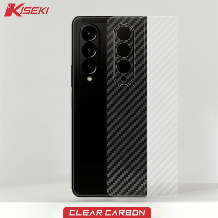 Gambar Kiseki Skin Samsung Z fold 3 on Back Case Carbon Leather Custom dll - clear carbon dari Kiseki Skin undefined Tokopedia