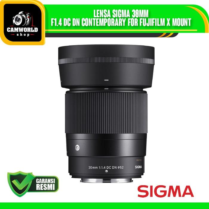 Jual Lensa Sigma 30mm DC DN Contemporary for Fujifilm X Mount