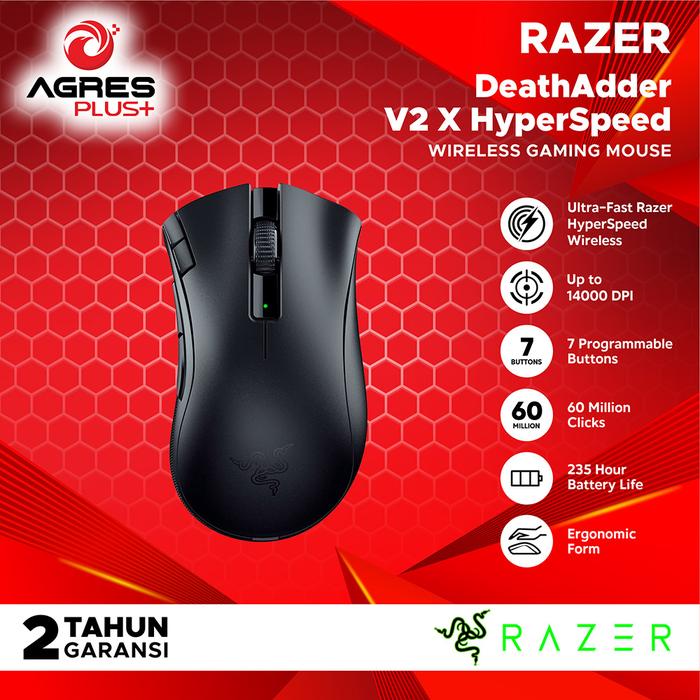 Gambar Razer DeathAdder V2 X HyperSpeed Wireless Gaming Mouse dari Agres Plus undefined Tokopedia
