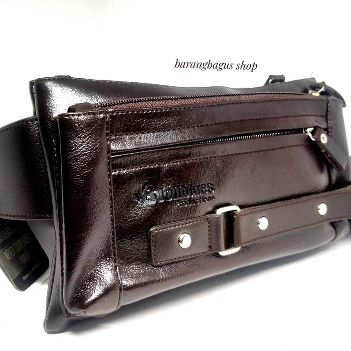 Gambar Tas Waistbag pinggang Selendang kombinasi Pria Kulit keren murah - cokelat tua 2 dari barangbagus shop undefined Tokopedia