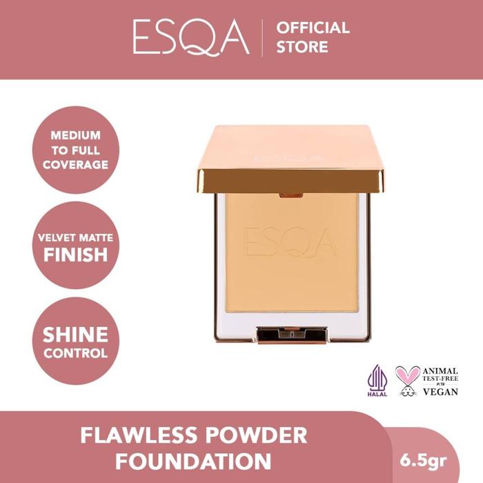 Gambar ESQA FLAWLESS POWDER FOUNDATION - CARAMEL dari Seven Shop Beauty_NEW undefined Tokopedia