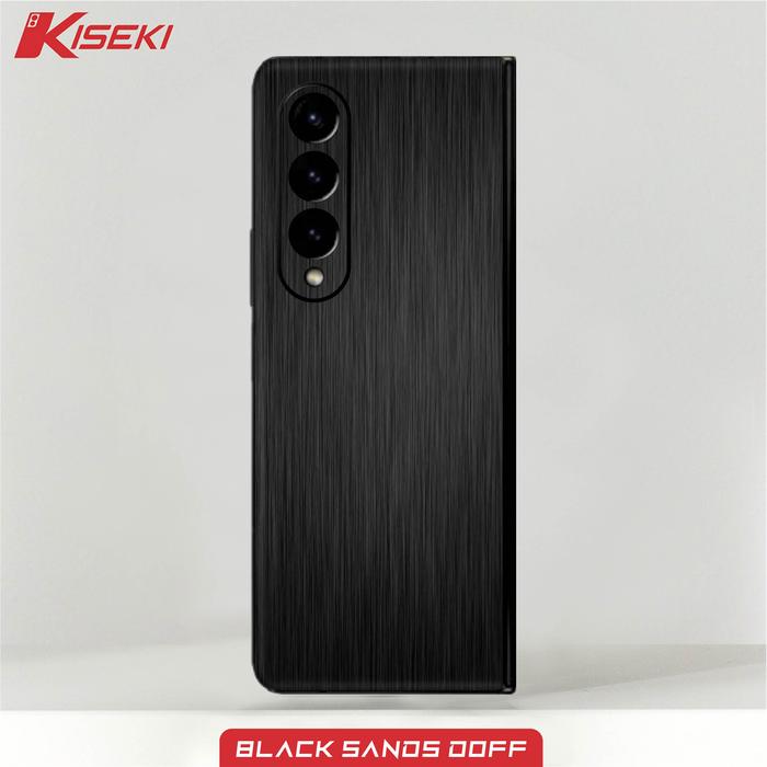 Gambar Kiseki Skin Samsung Z fold 3 on Back Case Carbon Leather Custom dll - Black brush dari Kiseki Skin undefined Tokopedia