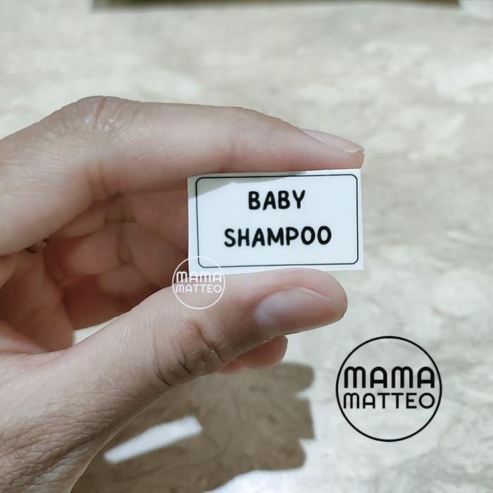 Gambar STICKER BENING Label Nama Botol Refill Isi Ulang Stiker Baby Kids Anak - Baby Shampoo, Sticker Only dari mamamatteoid undefined Tokopedia