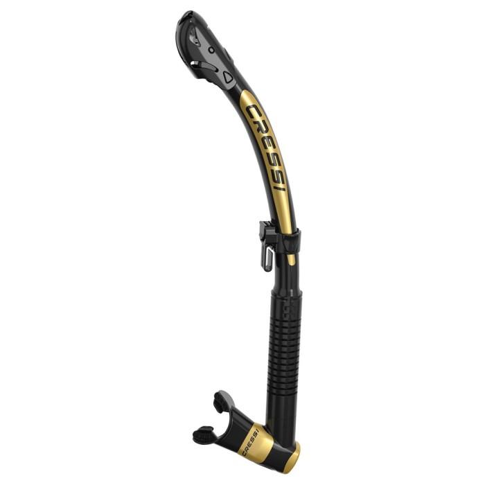 Gambar Snorkel Cressi Itaca Ultra Dry / Snorkel Snokling Diving Selam - BLACK GOLD dari Alatselam Store undefined Tokopedia