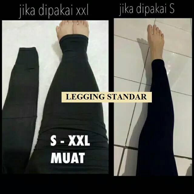 Gambar 065 Blouse Fashion Polos Allsize fit to 2XL lengan panjang simple - LEGGING(HITAM) dari ERIKAWAI SHOP undefined Tokopedia