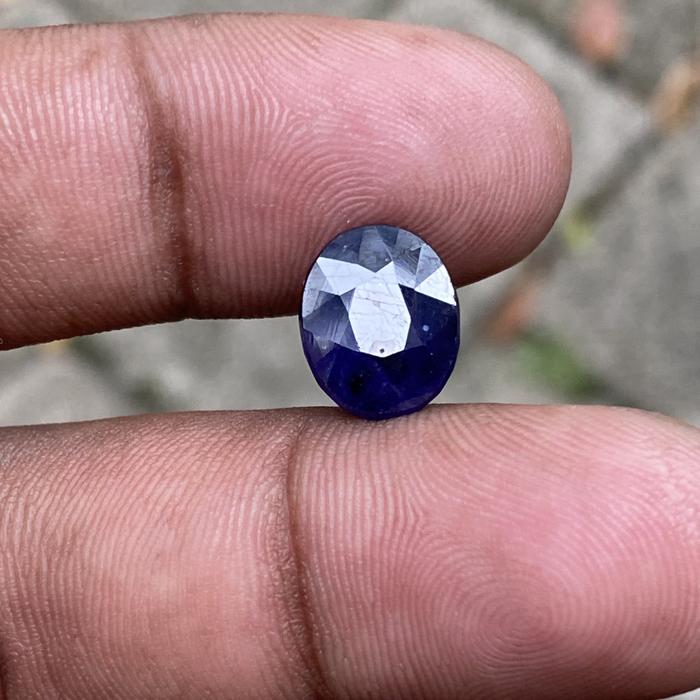 Sapphire Stone Natural Blue Safir Corundum Natural Blue Sapphire