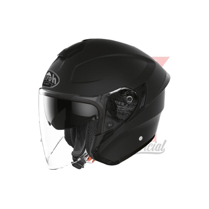 Jual HELM HALF FACE AIROH H20 COLOR JET BLACK M Bandung