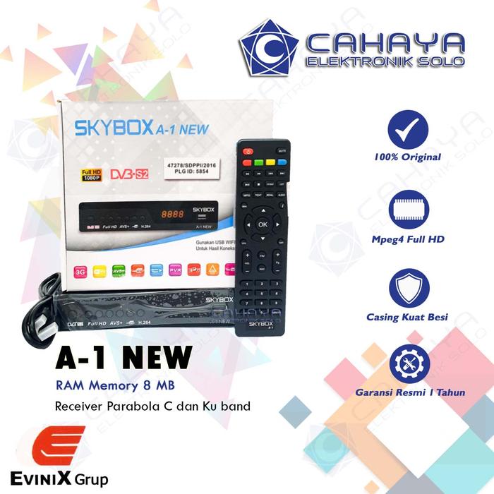 Gambar Receiver Parabola Matrix Big Burger HD Mpeg4 - FTA Powervu Bisskey - Skybox A1 dari Cahaya Mas Solo undefined Tokopedia