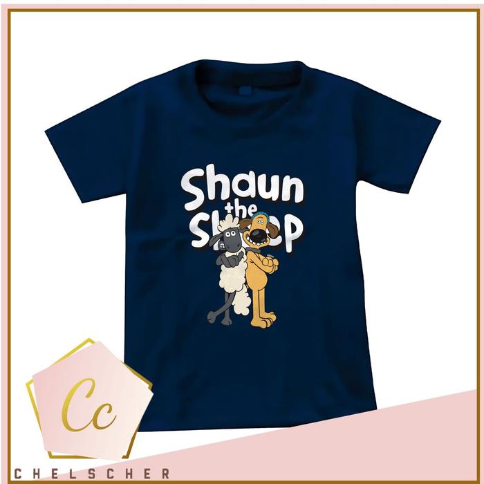 Gambar Kaos anak laki-laki dan perempuan Shaun the Sheep / kaos print anak - Navy, XXL dari Chelscher undefined Tokopedia