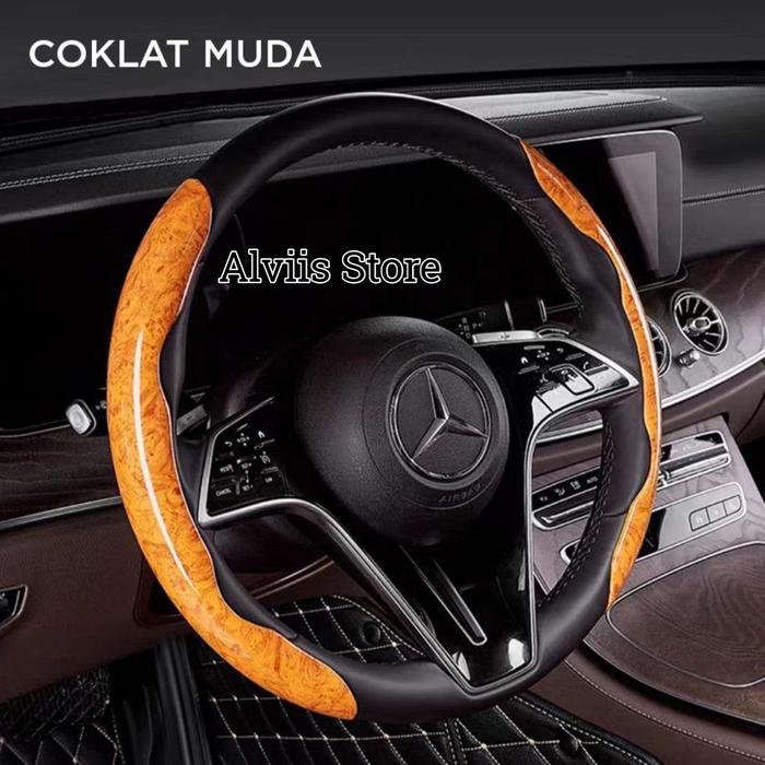 Gambar Cover Stir Mobil 05 Motif Kayu/ Sarung Stir mobil 05 Motif Kayu - Kuning dari alvisz store undefined Tokopedia