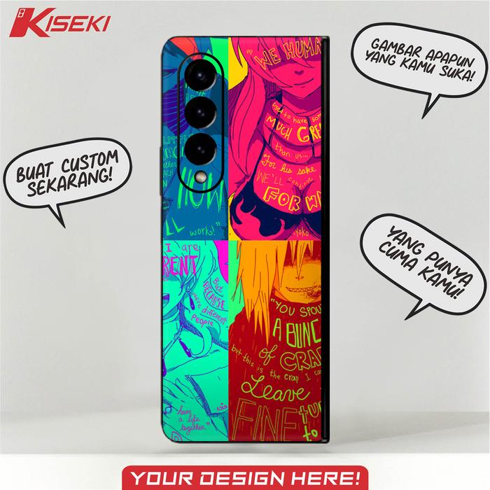 Gambar Kiseki Skin Samsung Z fold 3 on Back Case Carbon Leather Custom dll - Custom design dari Kiseki Skin undefined Tokopedia