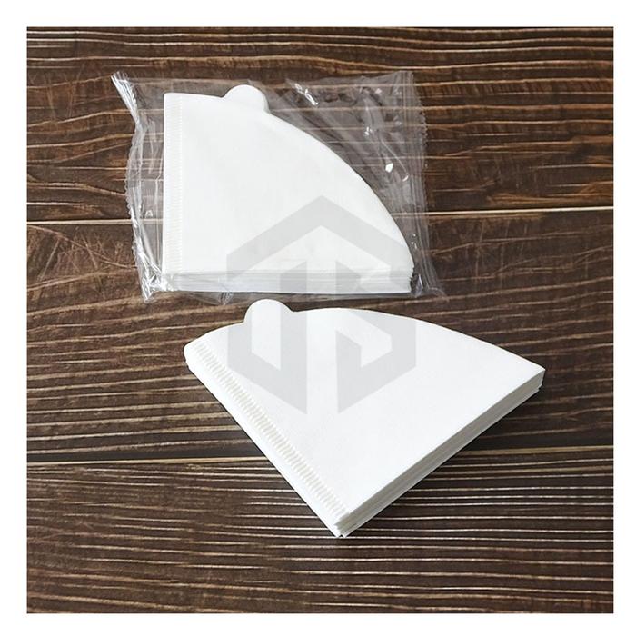 Gambar V60 COFFEE FILTER PAPER KERTAS KOPI V60 SIZE 01 1-2 CUPS JAPAN STYLE - V60 PUTIH, 40Pcs dari jayaartatistorejakarta undefined Tokopedia